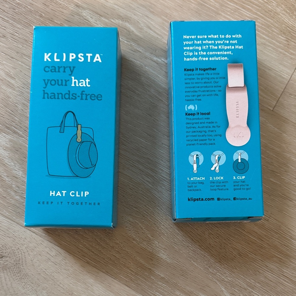 Klipsta Hat Clip in Green or Pink